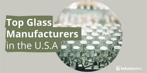 largest glass manufacturers in usa